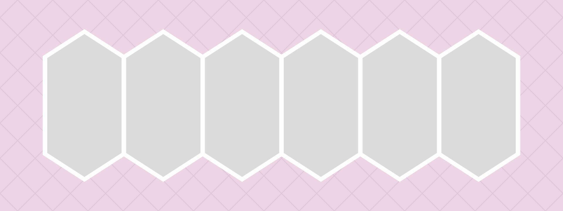 Blank Picture photo frame collage vector