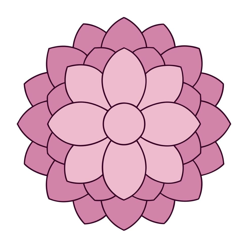 Low Detailed Floral Mandala Silhouette Ornamental and Decorative Patterns vector