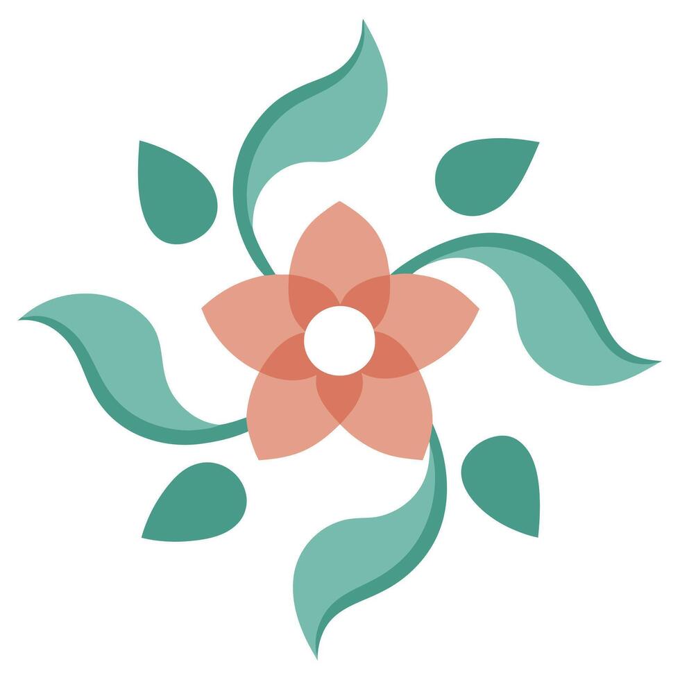 Minimalist Floral Ornament Silhouettes for Elegant Design and Decoration vector