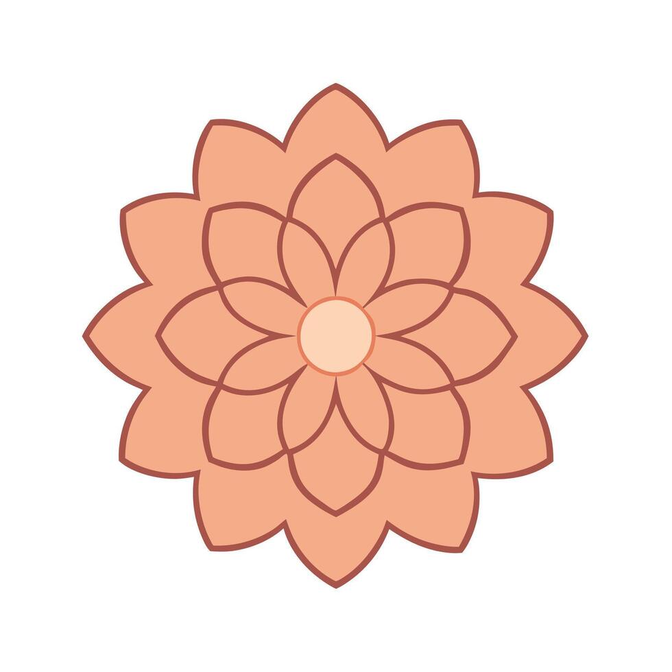 Elegant Floral Mandala Silhouette for Creative Design Projects vector