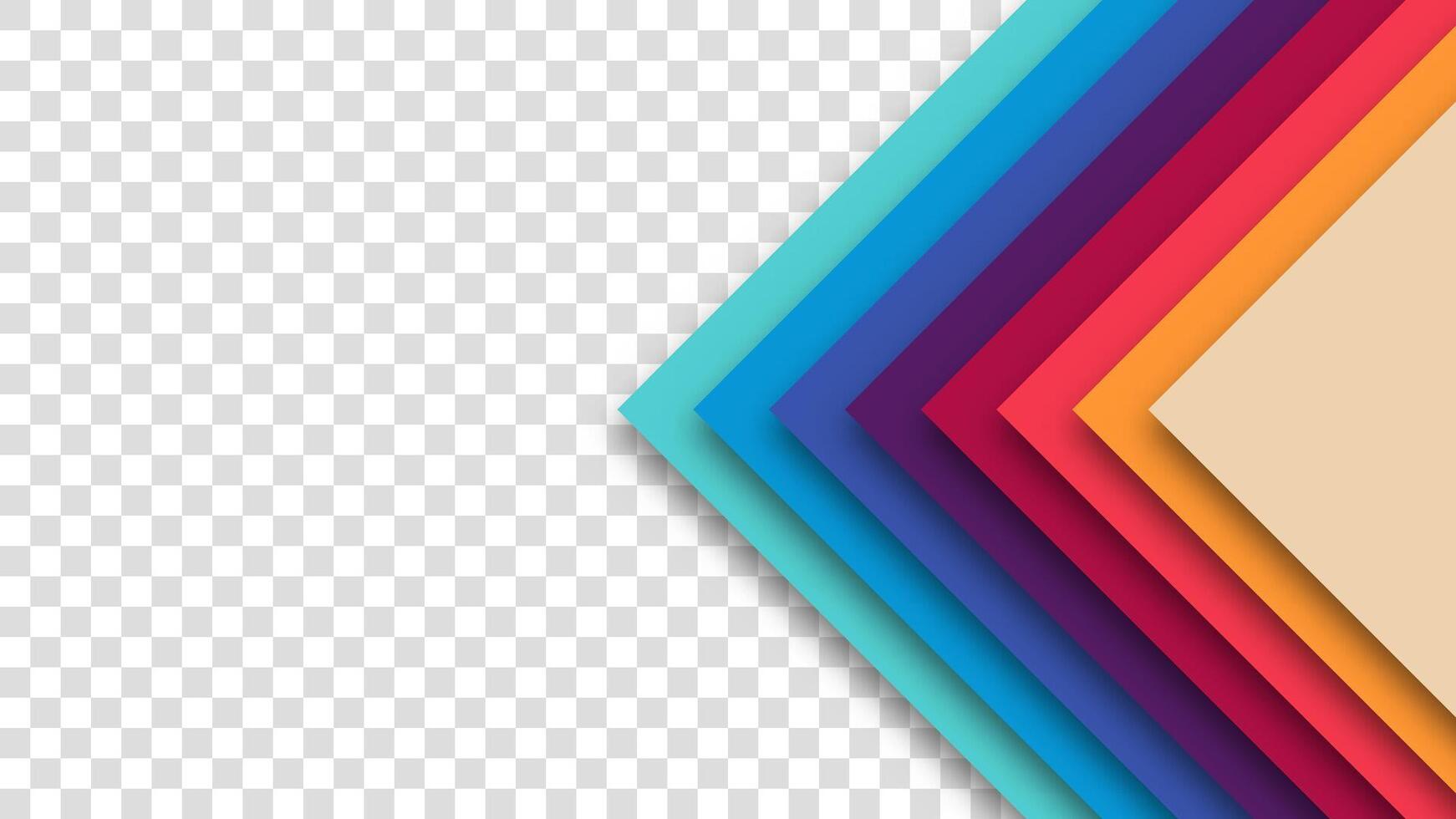 Abstract retro background with geometric layers. Classic 1970s 1980s 1960s color scheme in a futuristic style. Suitable for posters, branding, and visual content. vector