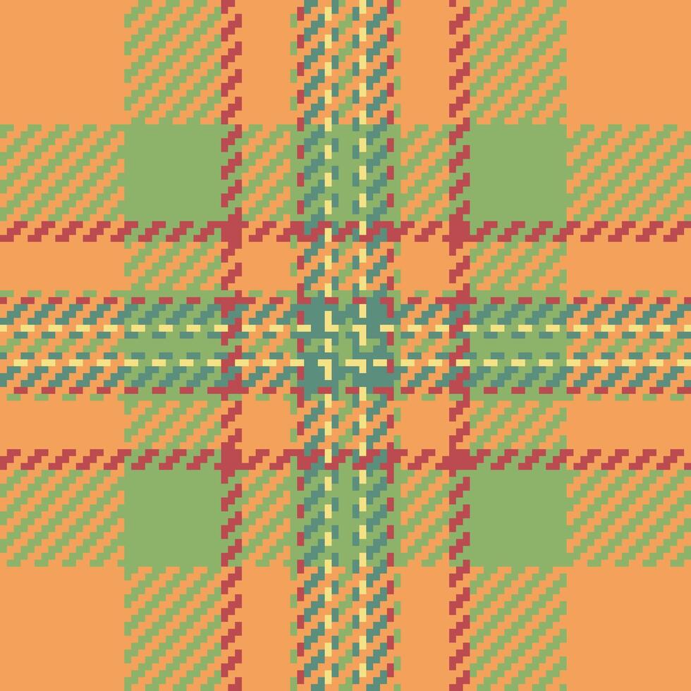 Vibrant autumnal plaid pattern. Perfect for textile design, fallthemed projects, or adding a touch of rustic charm to your designs. The warm color palette evokes feelings of comfort and nostalgia. vector