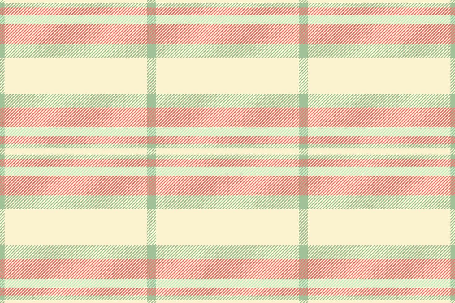 Charming pastel plaid pattern in soft coral, mint green, and cream. Perfect for textile design, scrapbooking, or website backgrounds. Adds a touch of vintage elegance to any project. vector