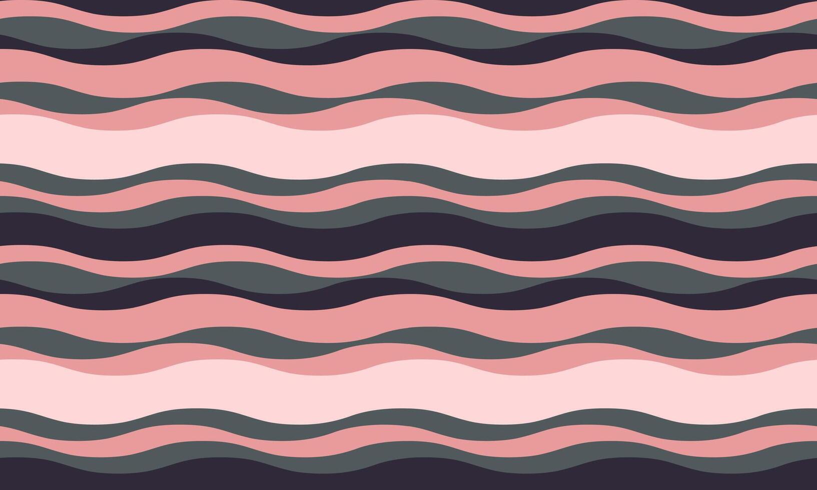 Seamless wavy pattern in calming pastel pink and gray hues. Perfect for textile design, website backgrounds, or any project needing a soothing, contemporary aesthetic. vector