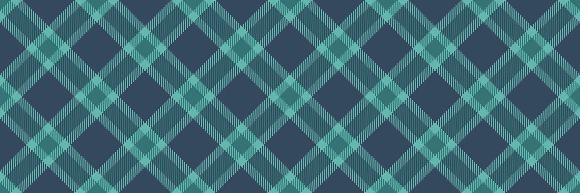 Stylish teal and navy diagonal plaid pattern. Perfect for textile design, apparel, website backgrounds, or packaging. Seamless repeat for versatile use. vector