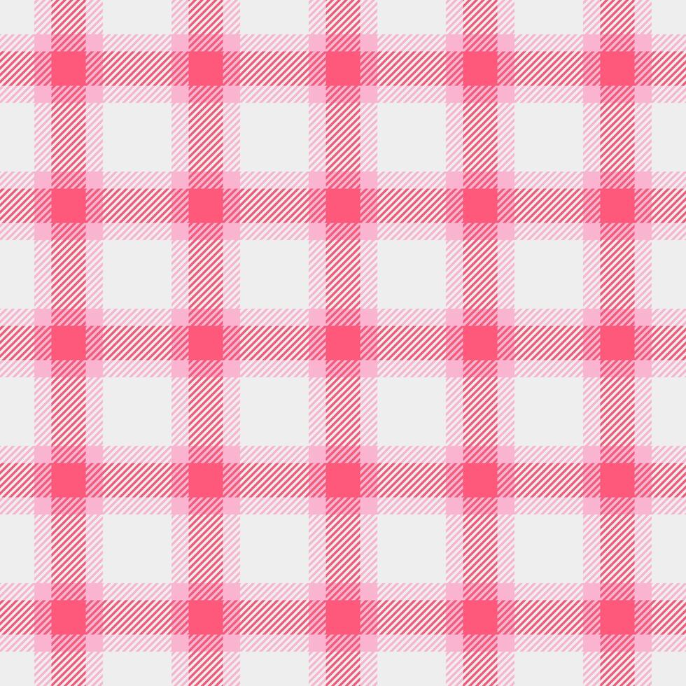 Elegant pink and white plaid pattern. Perfect for backgrounds, textiles, or stationery designs. This subtle yet stylish texture evokes feelings of femininity and gentle sophistication. vector