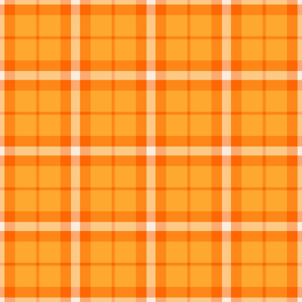 Elegance texture fabric tartan, retro seamless pattern. Up background check textile plaid in bright and orange colors. vector