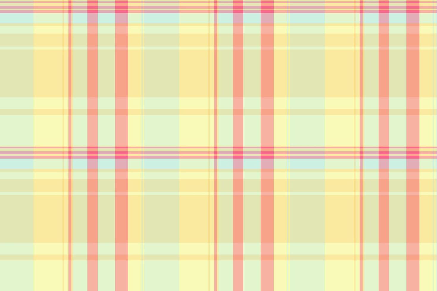 Interior tartan fabric seamless, idea texture check background. Other pattern plaid textile in light and red colors. vector