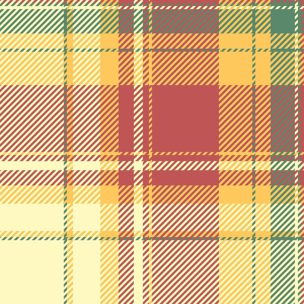 Printout check seamless plaid, new york fabric textile background. Unique pattern texture tartan in light and red colors. vector