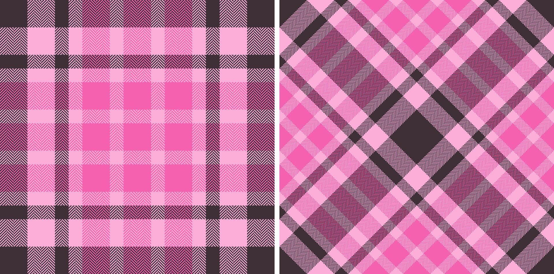 Tartan check texture of plaid fabric seamless with a pattern background textile. Set in wedding colors. Modern duvet covers for the bedroom. vector