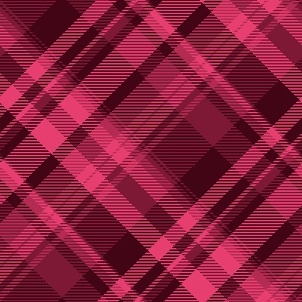 Stunning diagonal plaid pattern in rich burgundy and pink hues. Perfect for textile designs, fashion, websites, or any project needing a sophisticated and textured background. vector