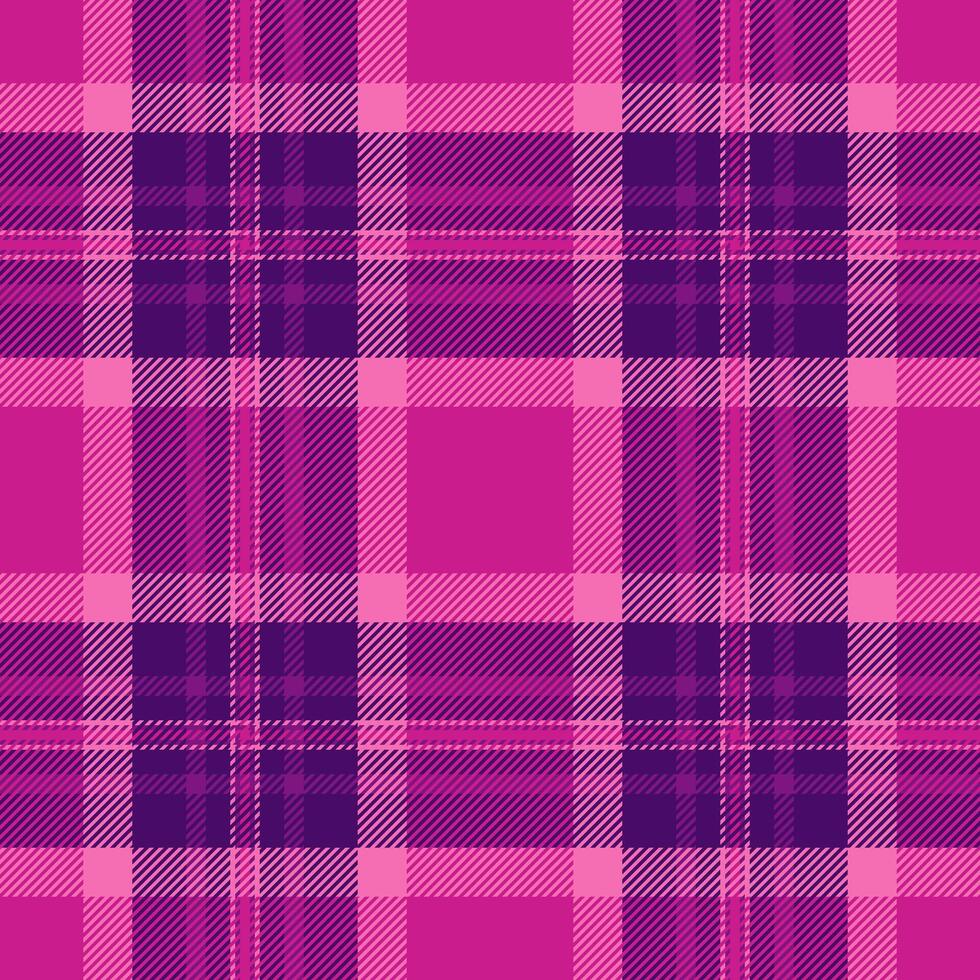 Vibrant pink and purple plaid pattern. Perfect for textile design, fashion, or website backgrounds. vector