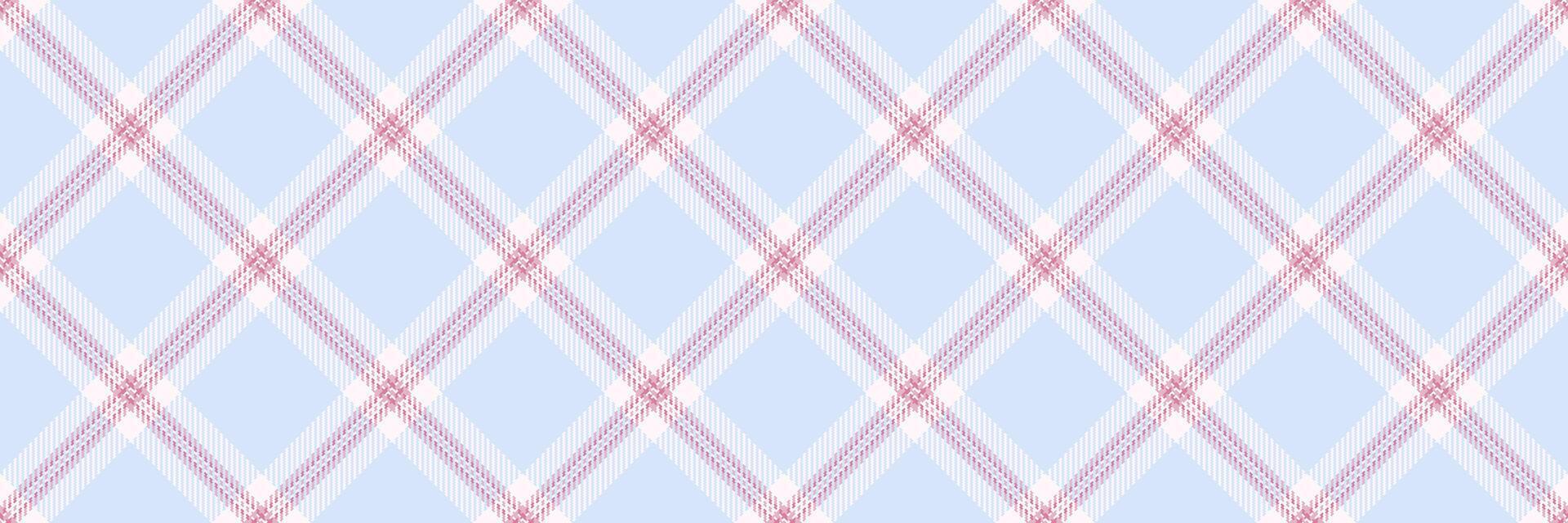 Loft fabric textile texture, order plaid background. Copy space seamless check pattern tartan in light and snow colors. vector