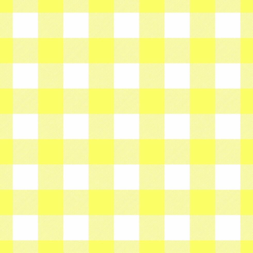 Party plaid tartan texture, mexican background seamless fabric. Trousers pattern textile check in laser lemon and white colors. vector