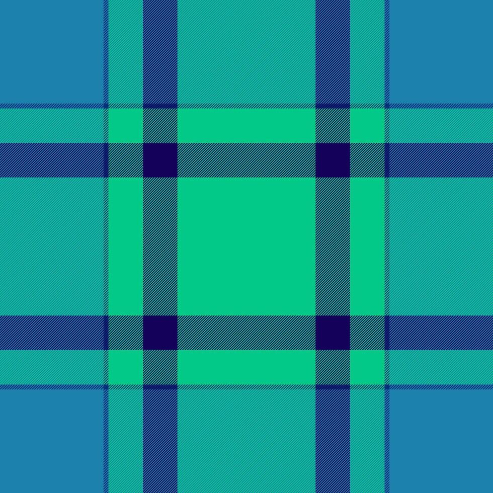Hispanic texture pattern tartan, dining check textile . Ribbon background seamless plaid fabric in teal and cyan colors. vector
