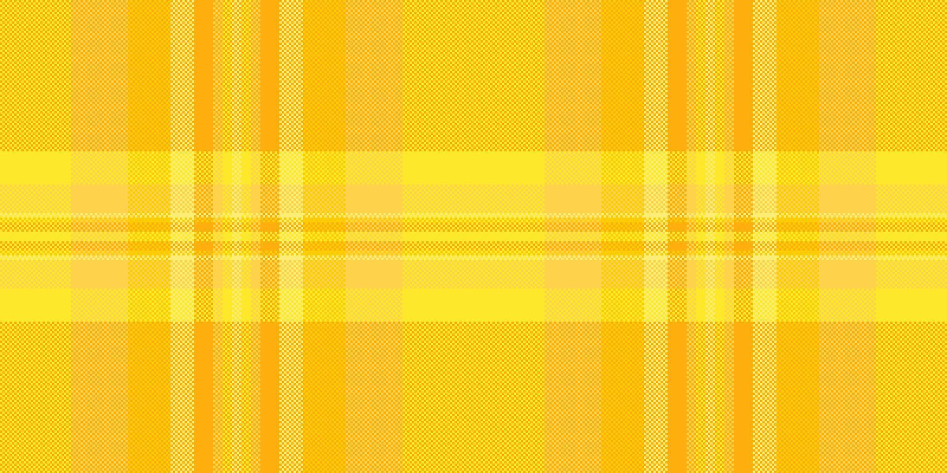 Vibrant yellow plaid pattern, perfect for backgrounds, textiles, or website designs. The cheerful, sunny hues evoke warmth and happiness. vector