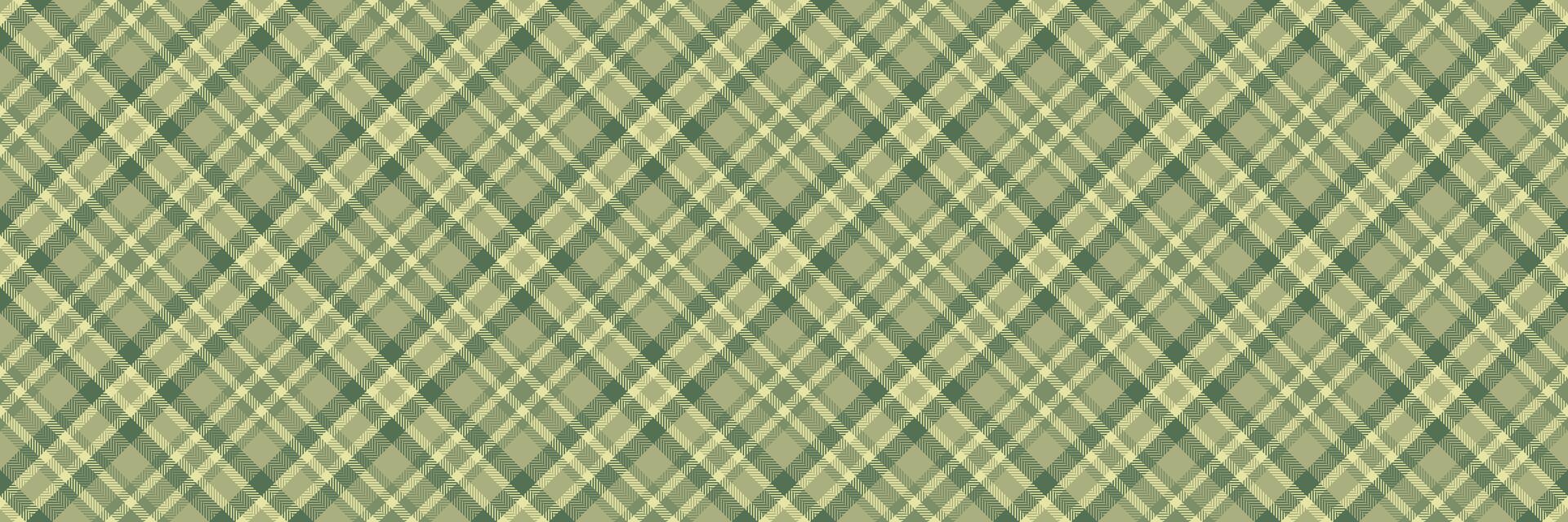 Elegant green and beige diagonal plaid pattern. Perfect for website backgrounds, textile designs, or adding a touch of sophisticated texture to your projects. vector