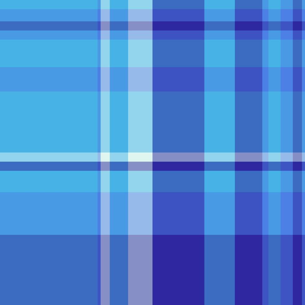 Striking abstract plaid pattern in vibrant shades of blue. Perfect for backgrounds, textiles, or website design. Clean, modern aesthetic with a versatile color palette. vector