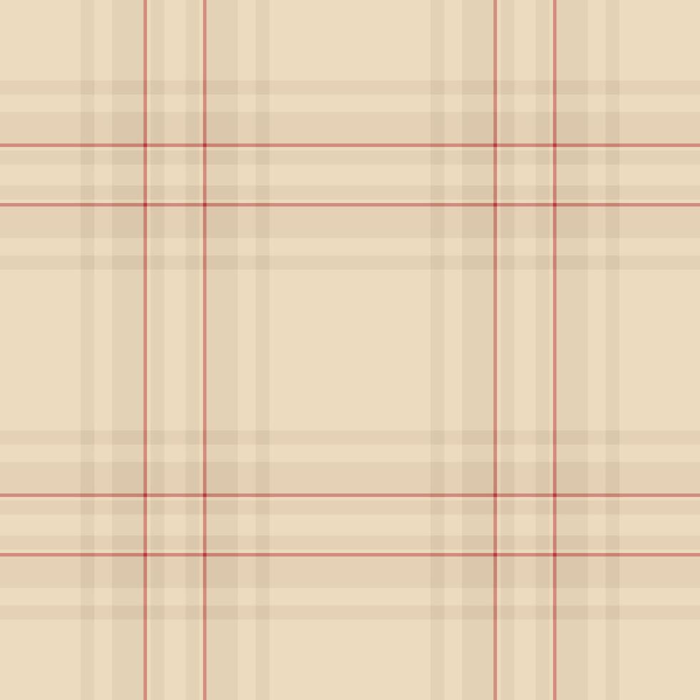 Menswear seamless tartan plaid, geometrical texture pattern. Multicolor fabric background textile check in light and red colors. vector