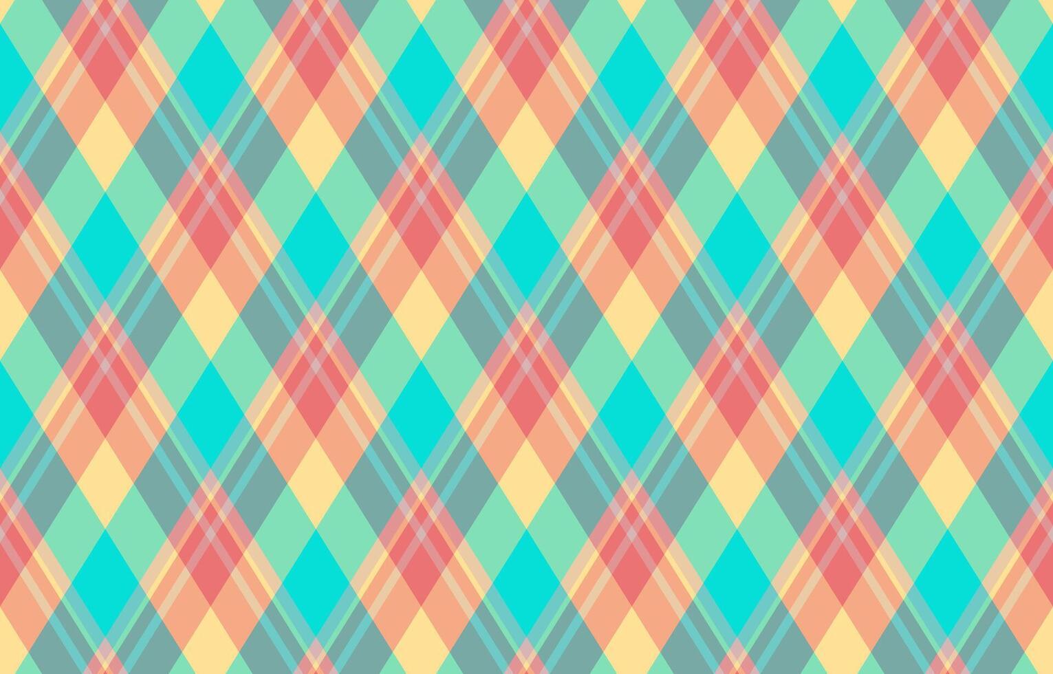 Vibrant pastel plaid pattern in diagonal stripes. Perfect for textile design, website backgrounds, or cheerful branding. This seamless texture evokes feelings of joy and optimism. vector