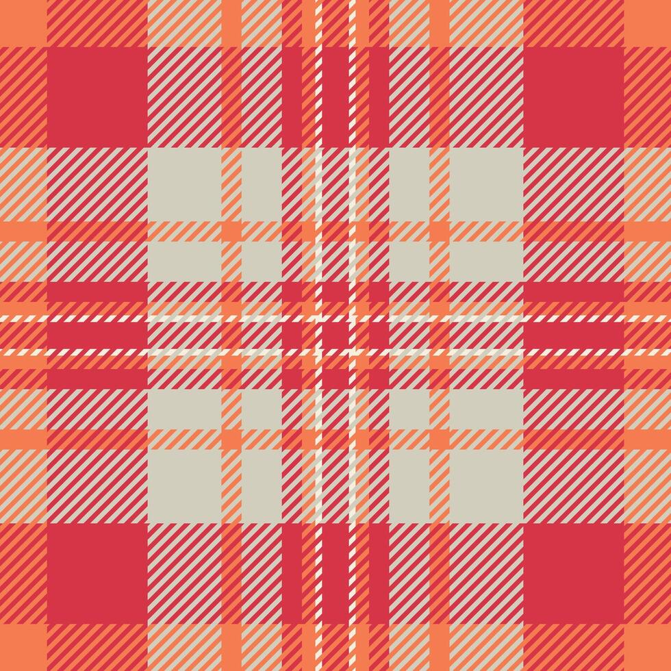 Magazine tartan check background, manufacturing fabric textile . Deluxe pattern plaid texture seamless in light and red colors. vector