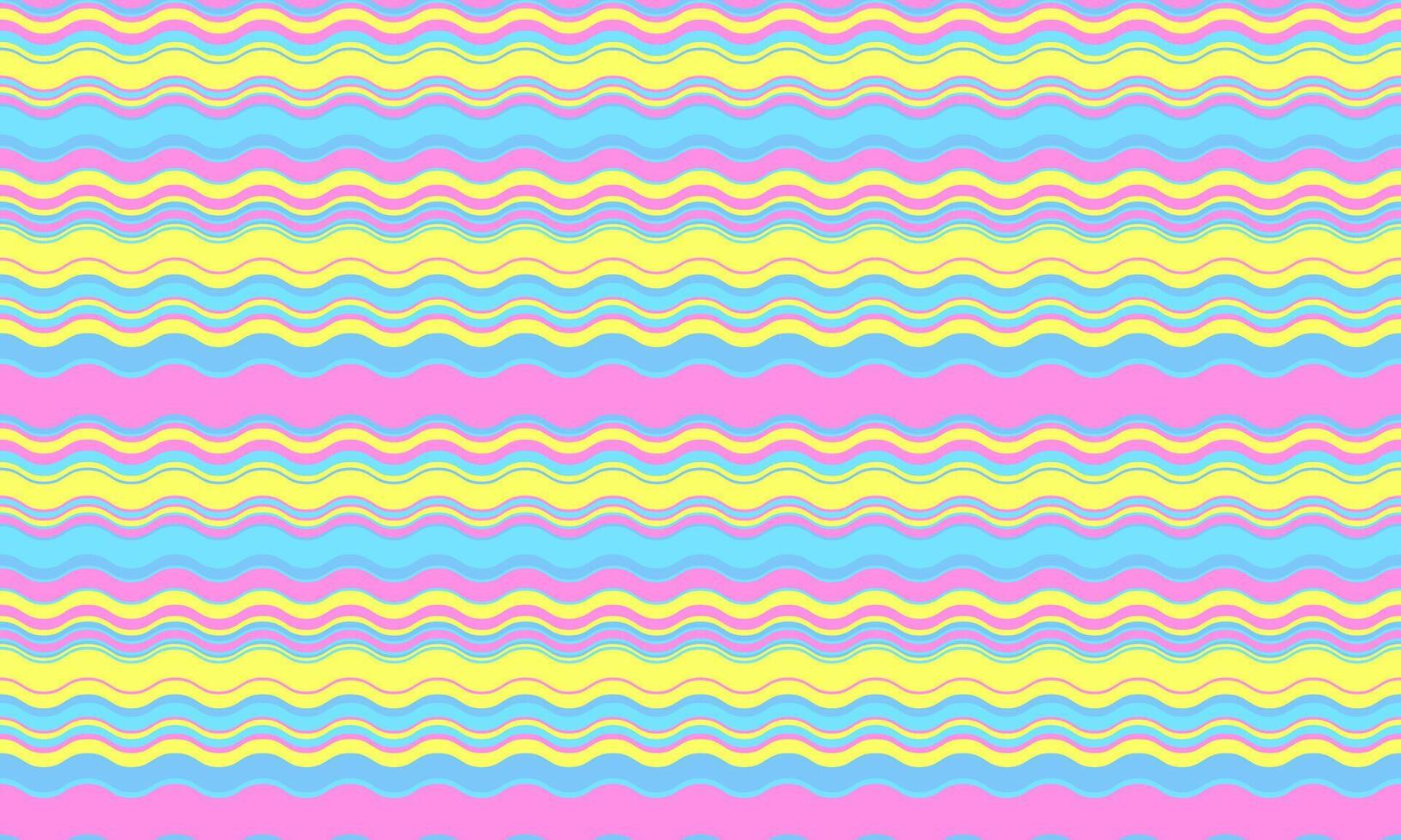 Vibrant pastel wavy stripes background. Perfect for websites, presentations, social media, or textile design. A cheerful and playful pattern ideal for adding a touch of fun and energy to any project. vector