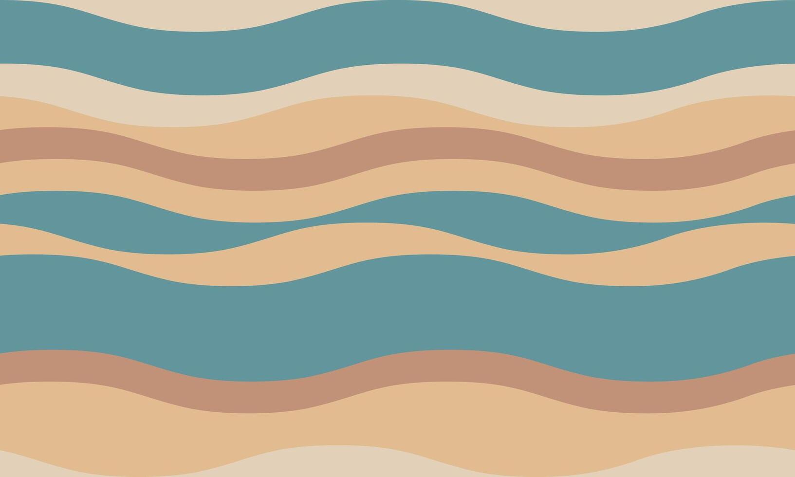 Abstract wavy stripes in calming earth tones. Perfect for website backgrounds, textile design, or social media graphics. This seamless pattern evokes feelings of serenity and nature. vector