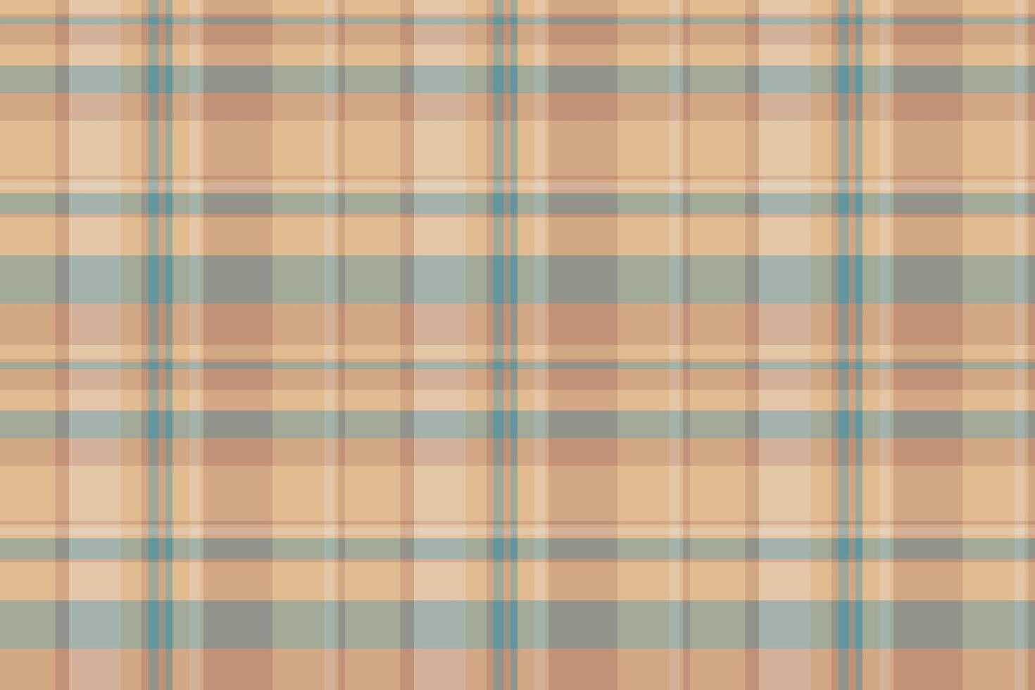 Ornate textile pattern fabric, up plaid seamless. Graph background tartan texture check in orange and pastel colors. vector