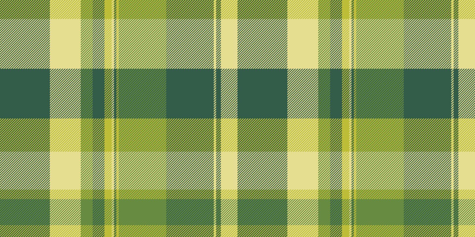 Elegant texture check fabric, aesthetic plaid pattern seamless. Business textile tartan background in mint and yellow colors. vector