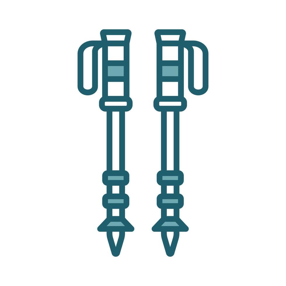 Adjustable Hiking Stick Design vector