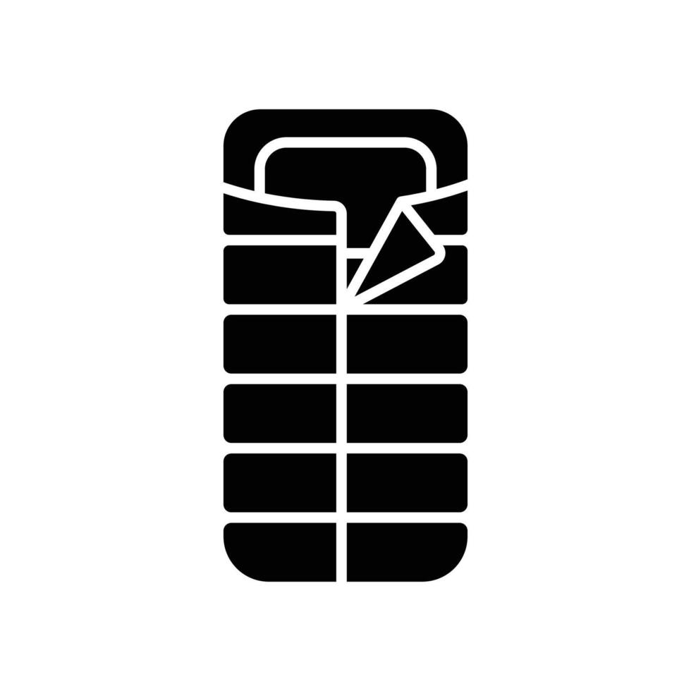 Sleeping Bag and Mat Illustration vector