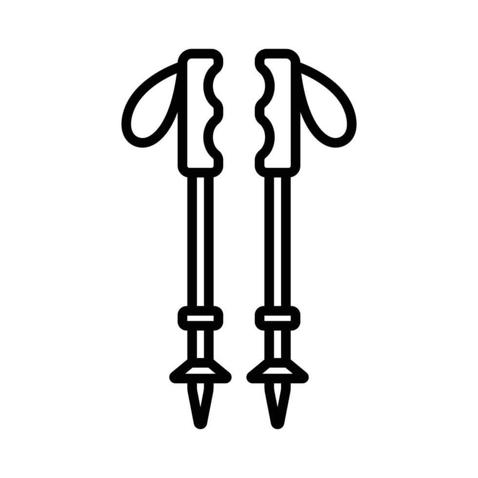 Nordic Walking Stick Illustration vector