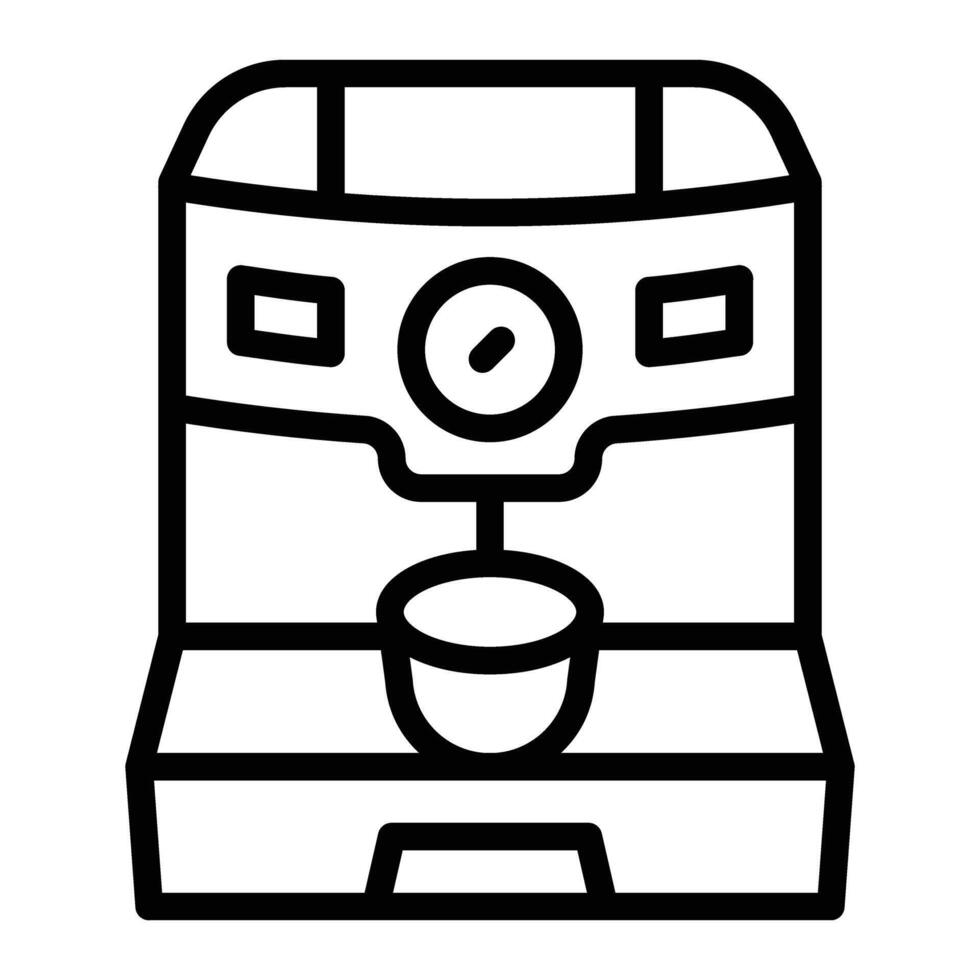 Coffee Machine Glyph Icon Design For Personal And Commercial Use vector