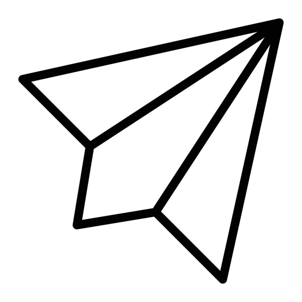 Paper Plane Glyph Icon Design For Personal And Commercial Use vector