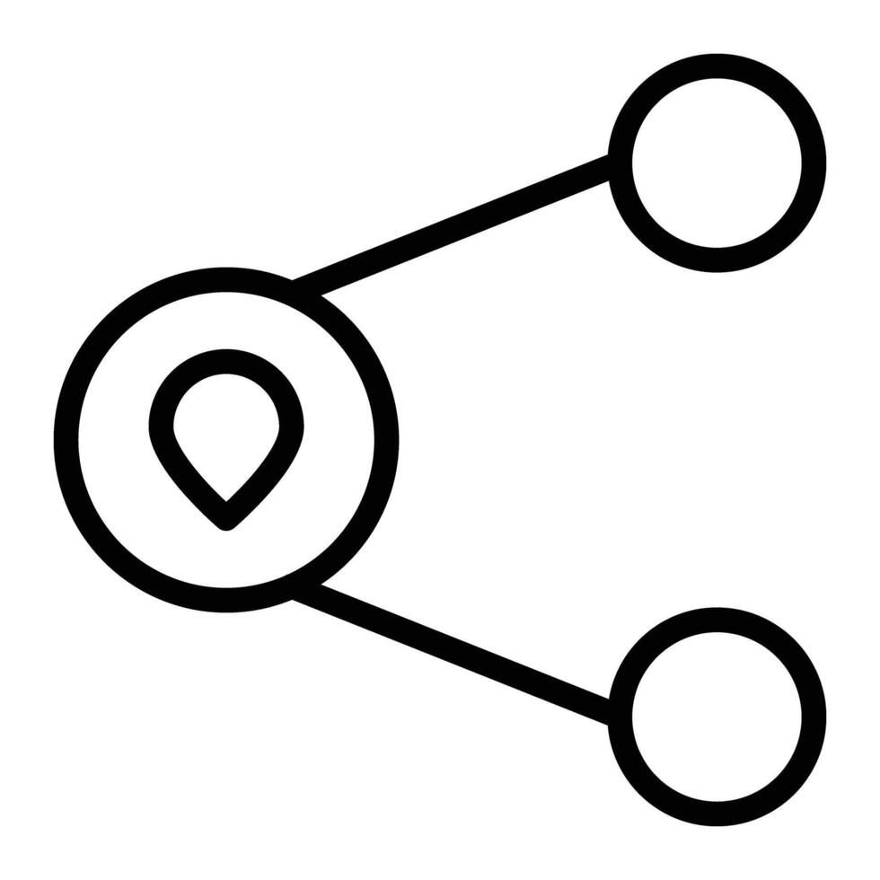 Share Location Glyph Icon Design For Personal And Commercial Use vector