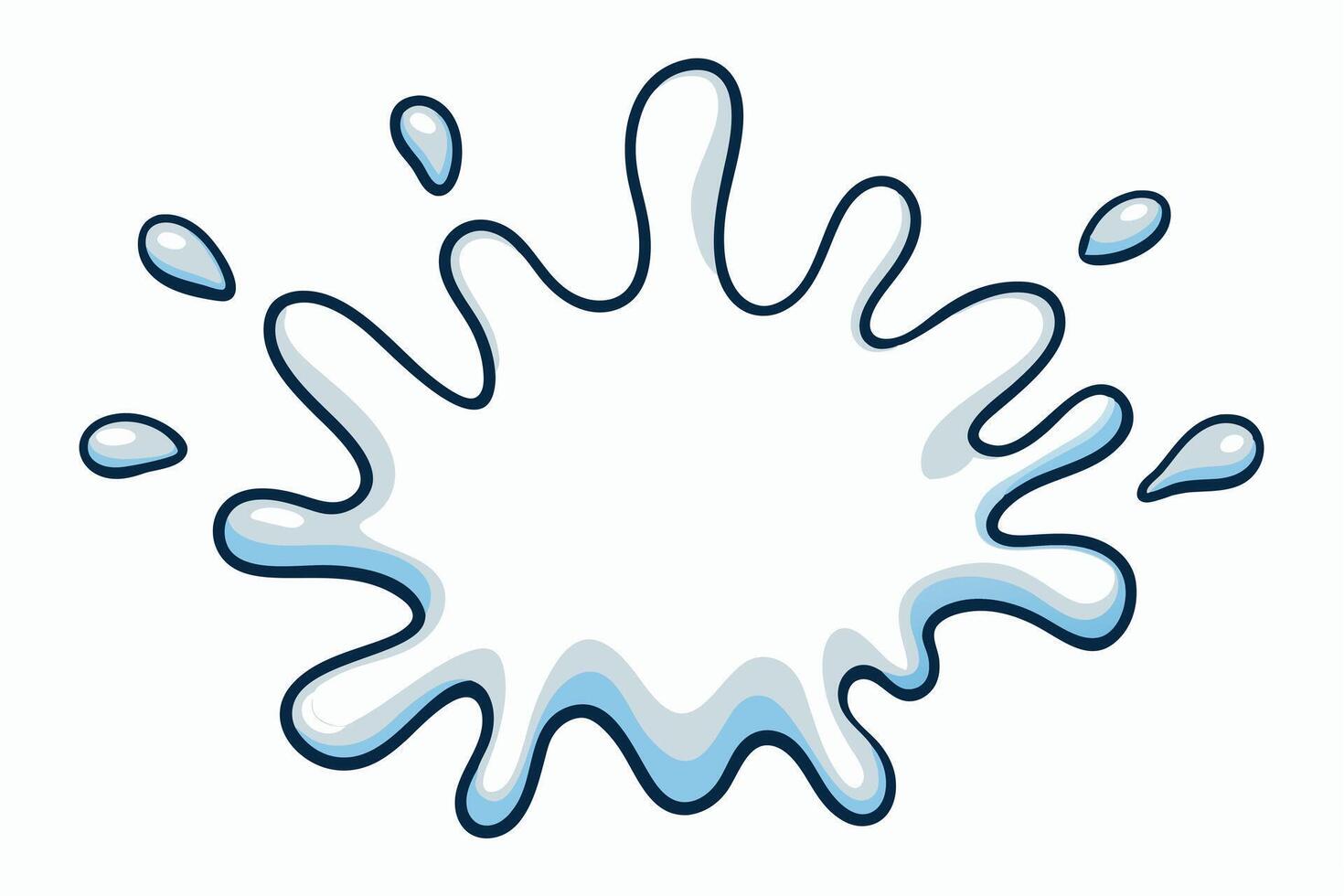 Cartoon splash of water, perfect for illustrations. vector