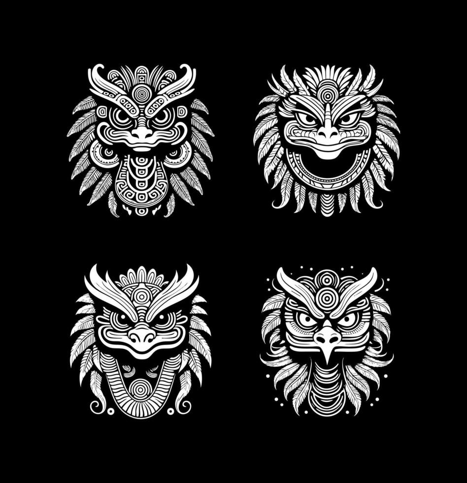 Quetzalcoatl as a feathered serpent go vector
