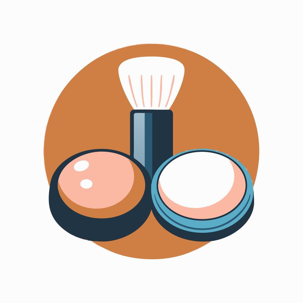 Powder with Puff vector