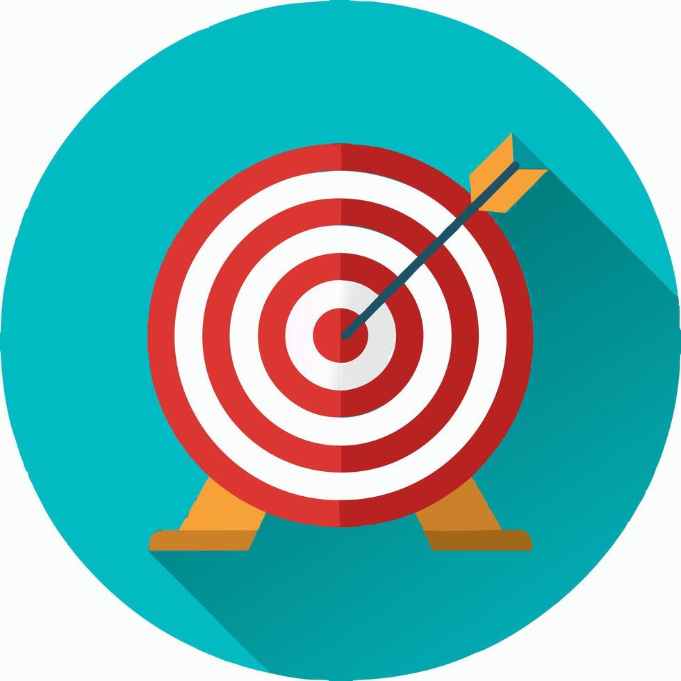 Target with Target Arrow vector