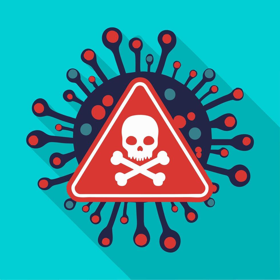 Virus with Error Screen vector