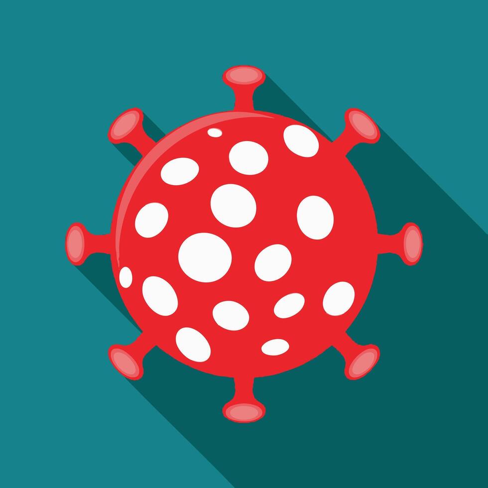 Virus with Red Light vector