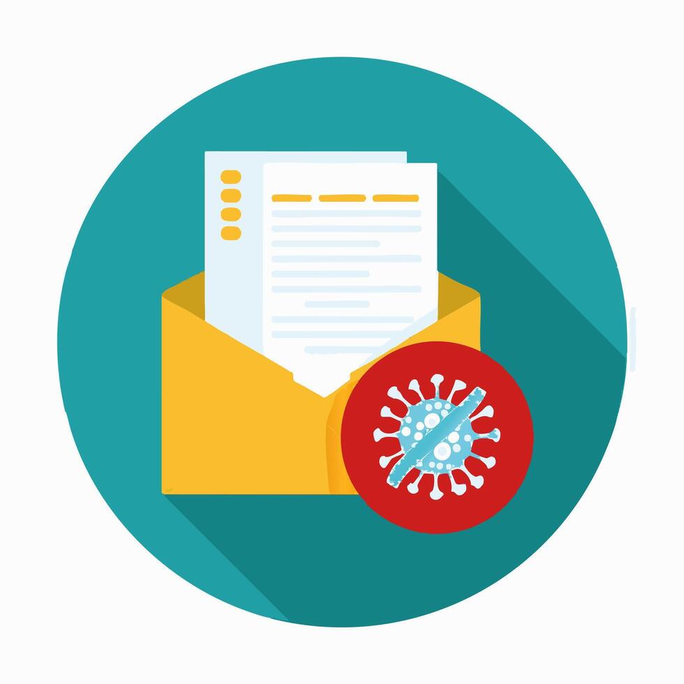 Virus with Infected Files vector