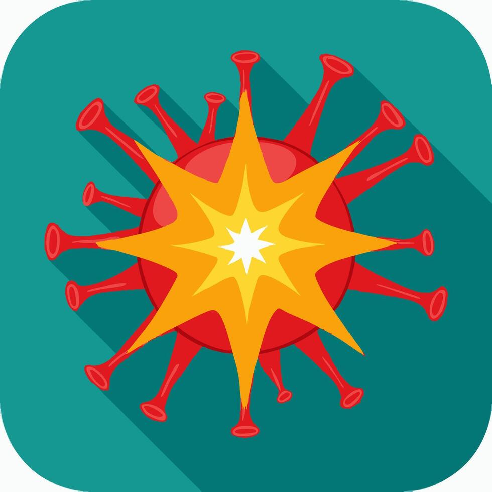 Virus with Exploding Star vector
