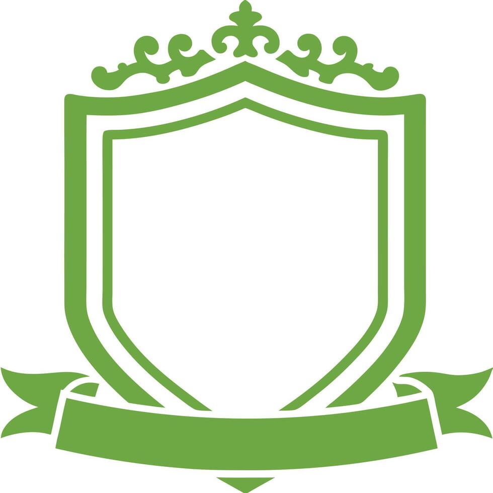 Traditional Knight Shield with Emblematic Heraldry vector