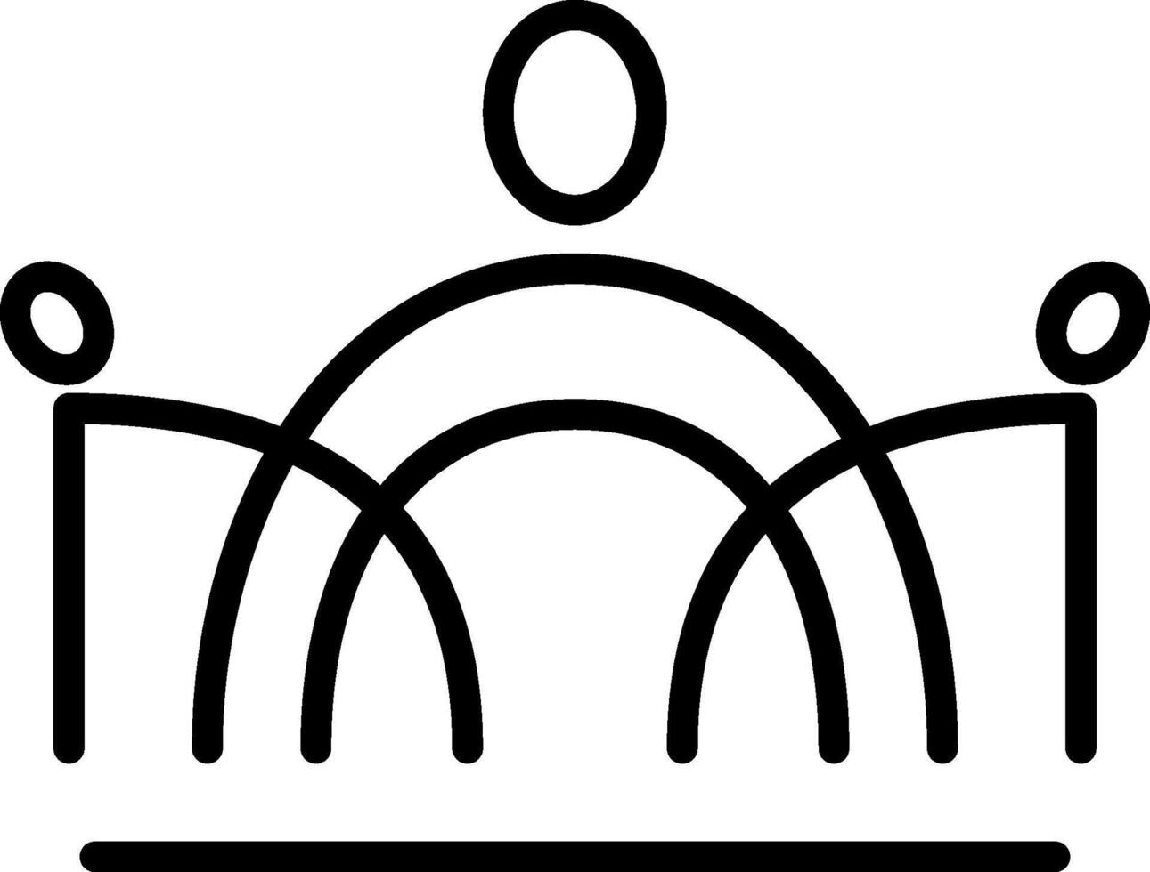 king crown icon aesthetics thin line sign Logo. Outline Crown Isolated Contour Symbol royal Illustration for your web and mobile app design concept vector