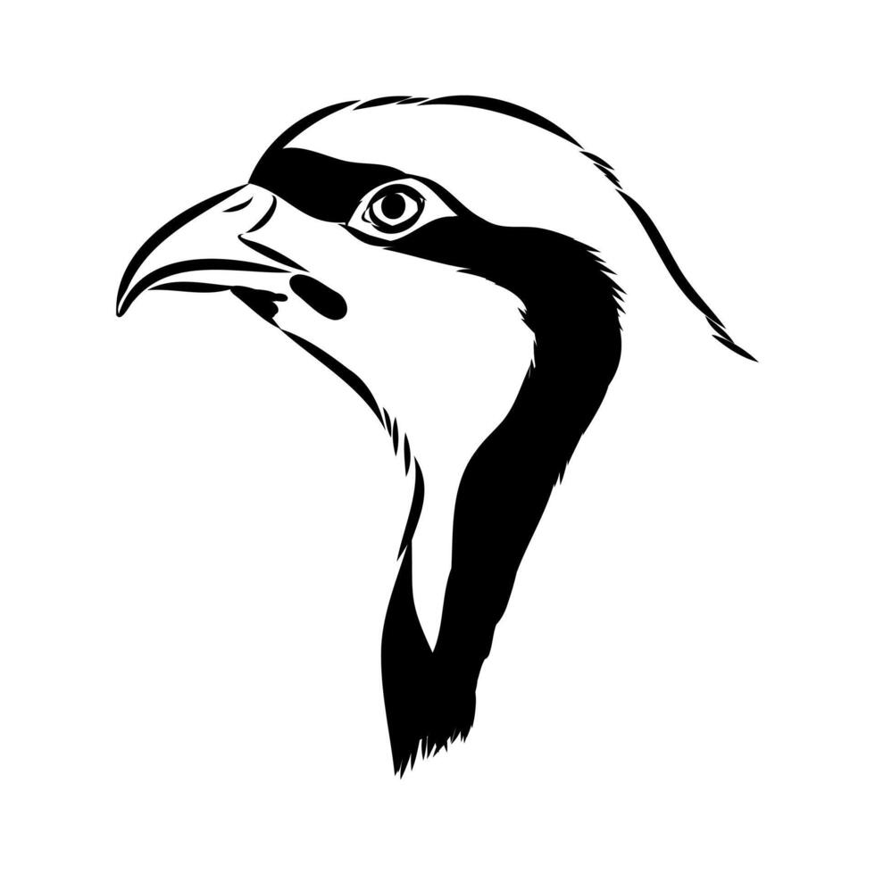 stone partridge bird black and white vector