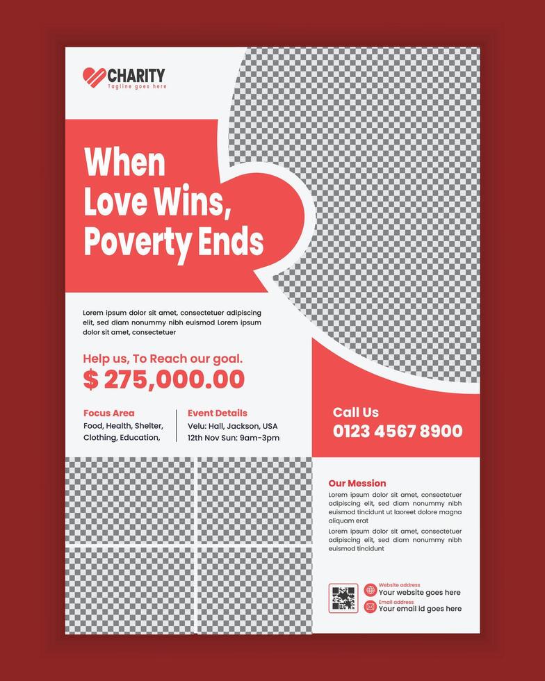 Charity Poster design or Donation nonprofits and fundraising event Charity Poster design or Donation nonprofits and fundraising event