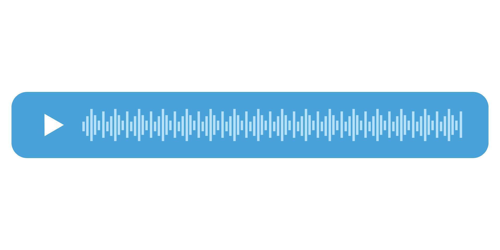 Voice message bubble icon with sound wave illustration, symbolizing audio messages, communication, and voice recordings in a digital chat interface vector