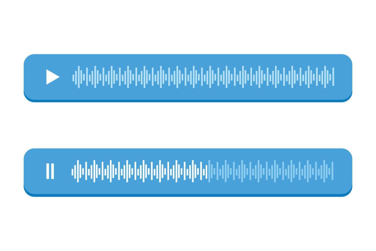 Voice message bubble with sound waves, depicting an active voice message in progress, ideal for audio message apps and communication platforms vector