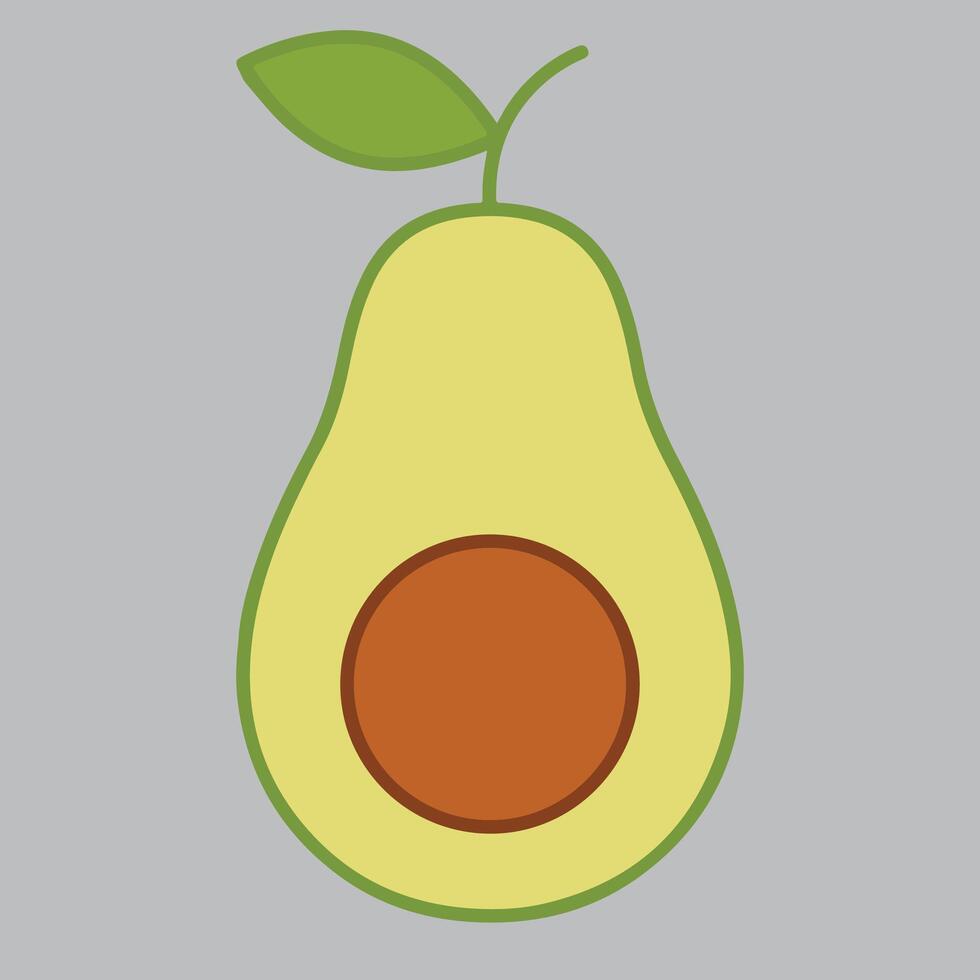 Green Avocado Set for Healthy Food vector